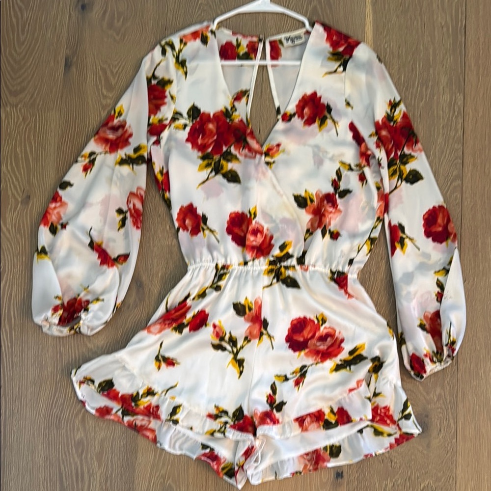 Show Me Your MuMu Red and White Floral Top